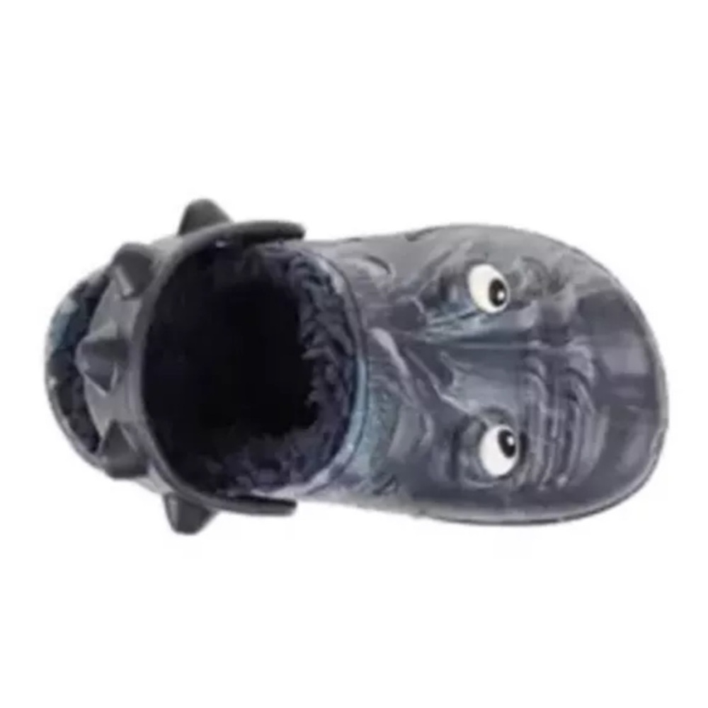 Capelli of New York Toddlers Cozy Swirt Gator Slippers in Black and Navy Sz 6-7 - Picture 3 of 7